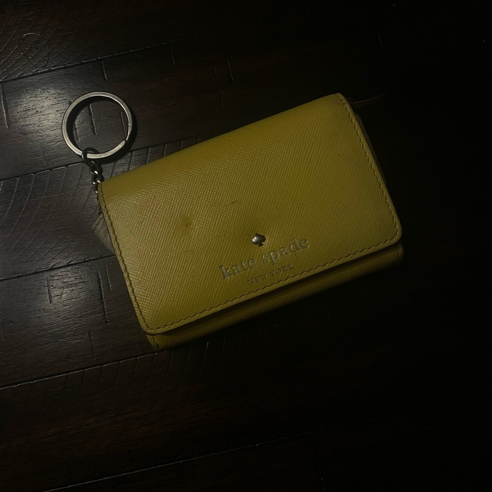 Yellow, Kate Spade change purse